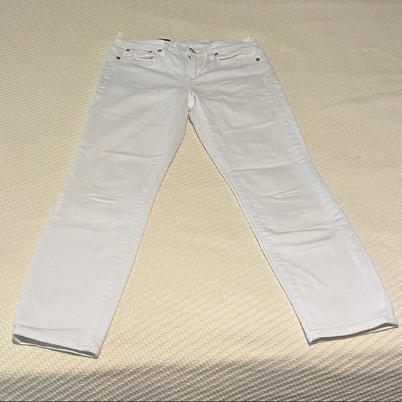 JCrew Cropped Reid White Jeans - Picture 2 of 3
